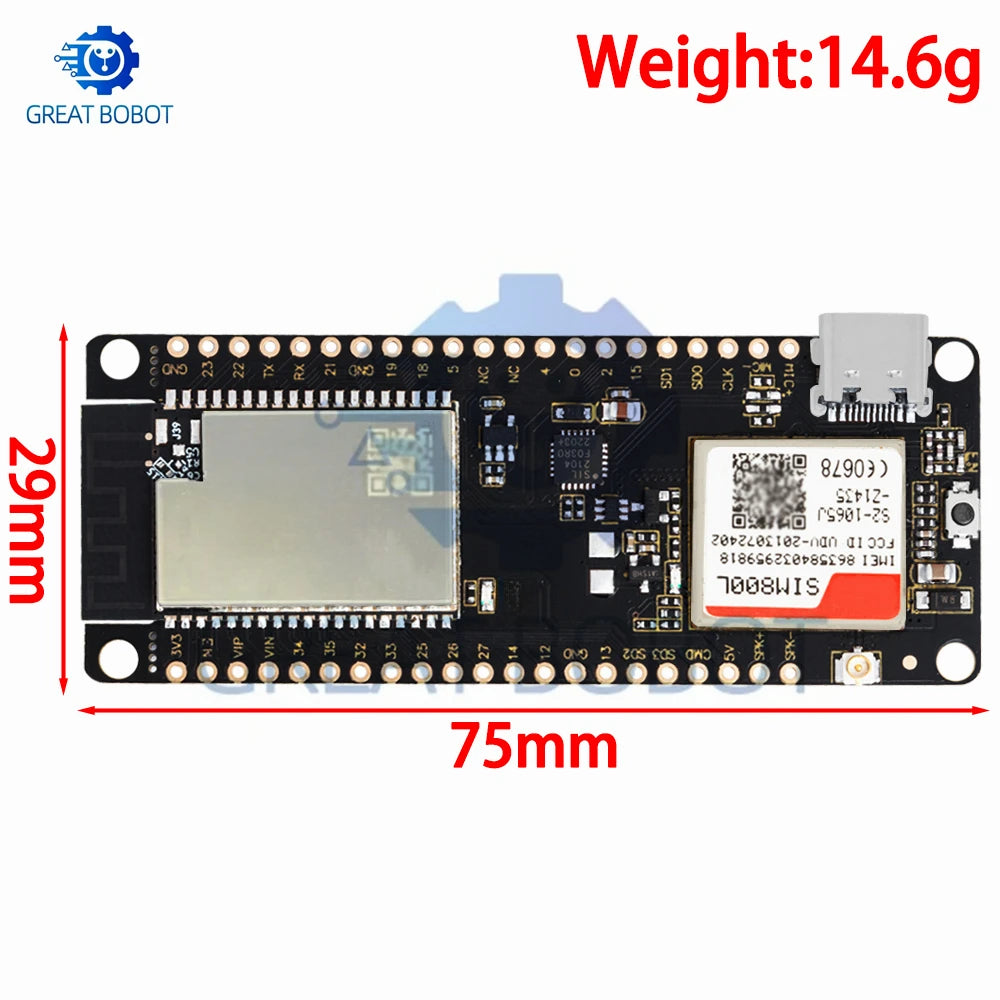 TTGO T-Call V1.3 ESP32 Wireless Module SIM Antenna SIM Card SIM800L Module And GSM/GPRS Antenna for arduino