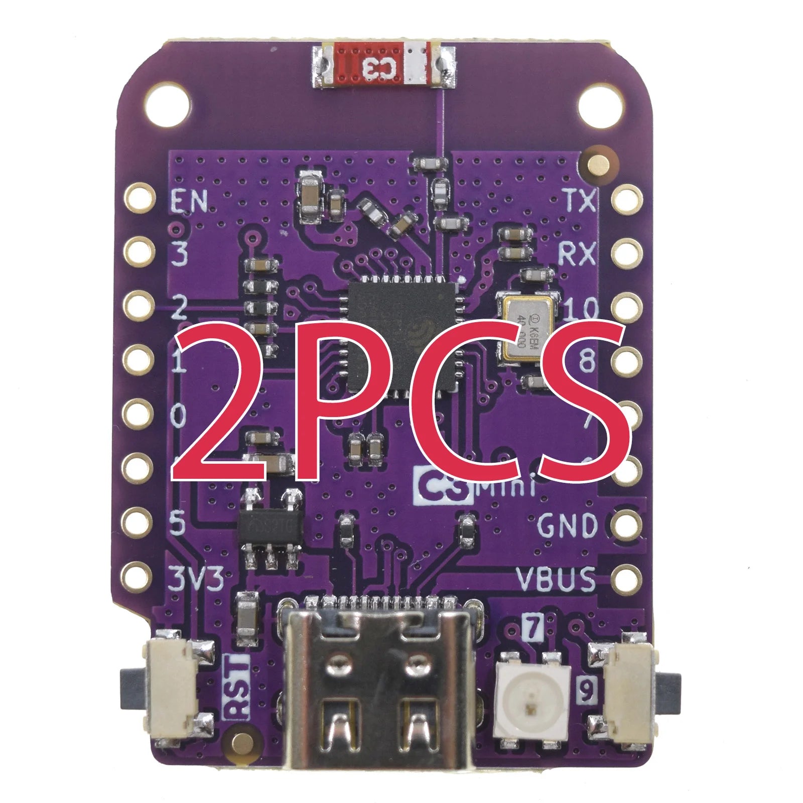 C3 Mini V2.1.0 - LOLIN WIFI Bluetooth LE BLE IOT Board ESP32-C3FH4 ESP32-C3 4MB FLASH MicroPython Arduino Compatible