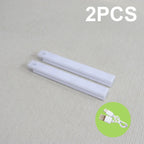 Runtowo 2pcs LED Motion Sensor Light Wireless Night Light Rechargeable Light Cabinet Wardrobe Staircase Backlight For Kitchen