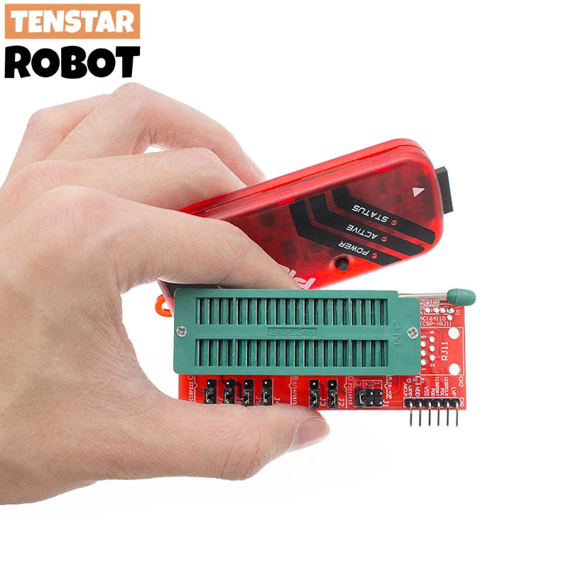 PICKIT3 PIC KIT3 PICKIT 3 Programmer Offline Programming PIC Microcontroller Chip Monopoly+PIC Programmer Adapter Seat