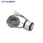 E38 Incremental Rotary Encoder 360 P/R 400P/R 600P/R AB Phase Eencoder 6mm Shaft + Coupling DC 5V -24V