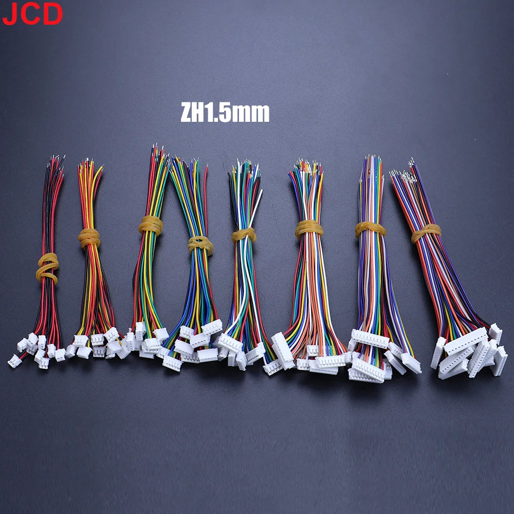 10pc 1.0 1.25 1.5 2.0 2.54 Sh/Jst/Zh/Ph/Xh 1.0mm 1.25mm 1.5mm 2.0mm 2.54mm Female Plug Connector With Wire 2/4/5/6/8/10/12P Pin