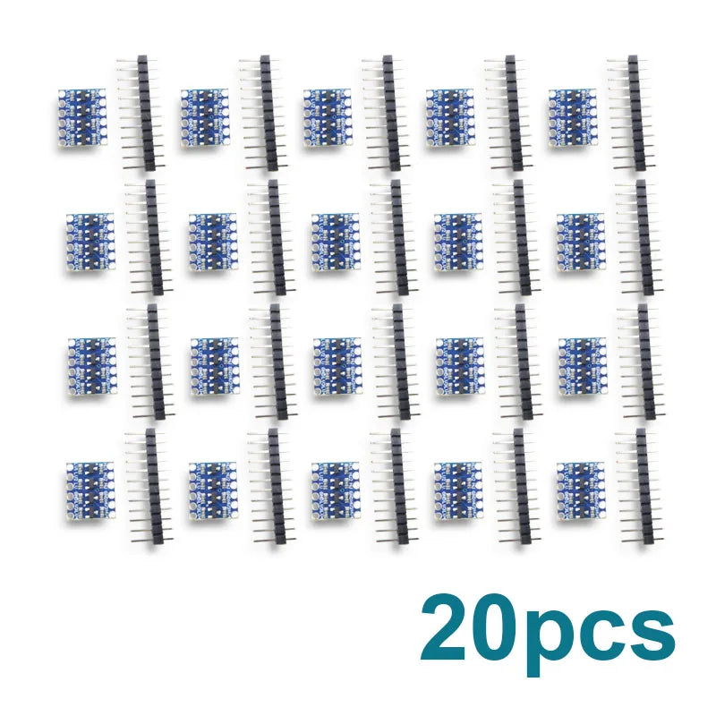 4MOS Transistor Level Conversion Module 3Vand5V 4 Channel Logic Level Shifter Bi-Directional High Speed IIC UART SPI for Arduino
