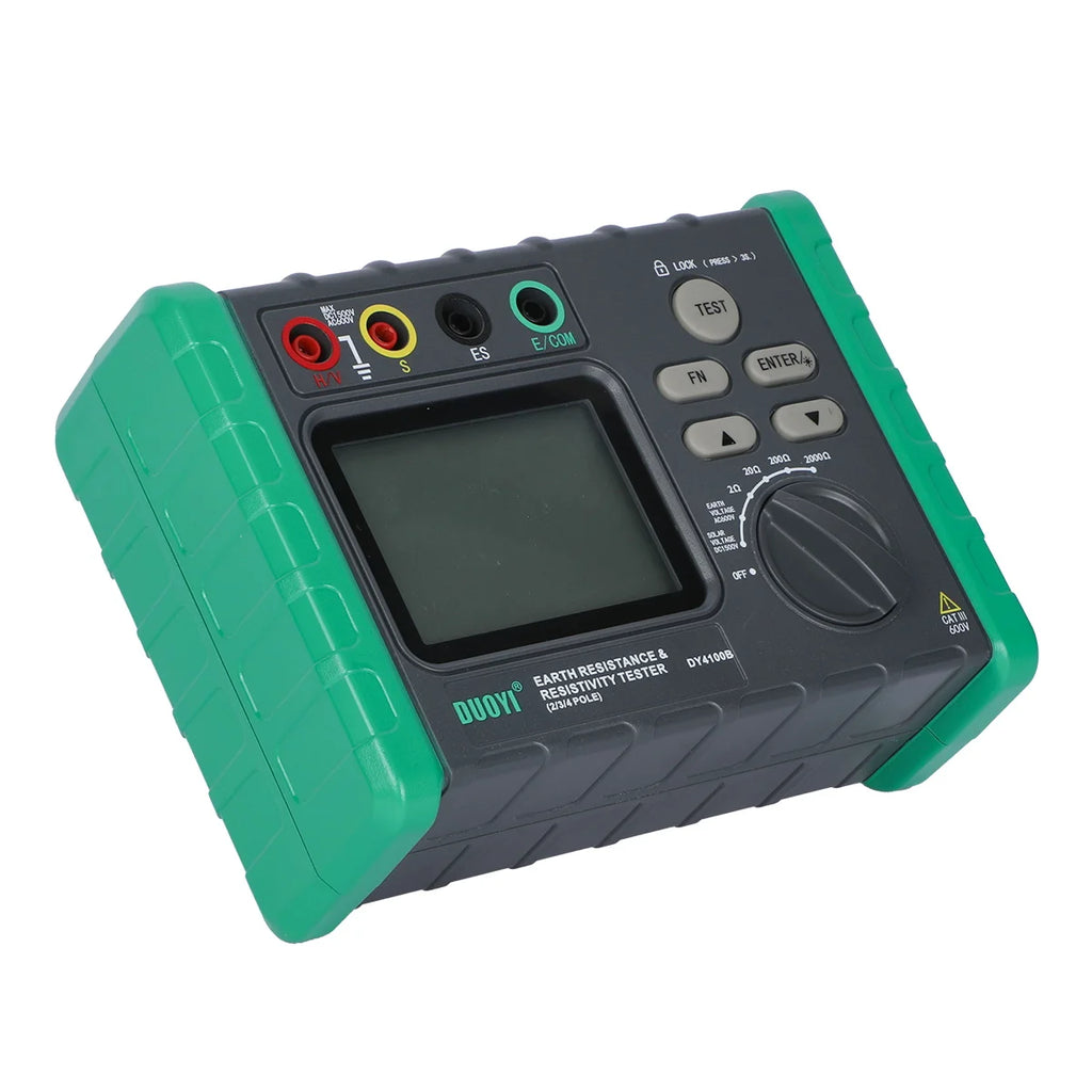 Duoyi 4100A Digital Ground Resistance Test Lightning Protection Detection Measuring Instrument Rocker Ground Resistance Tester