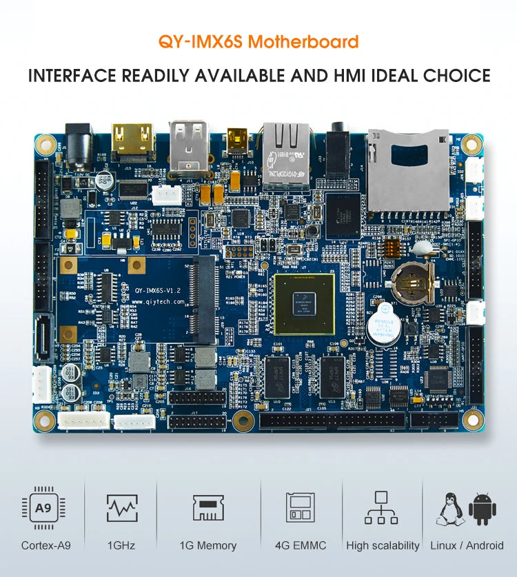 Prime imx6 ARM CPU board embedded development kit Linux board single board computer 2GB/4GB RAM