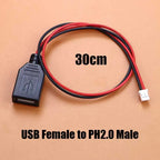USB A 2.0 Male Female Plug to XH2.54 PH2.0 1.25 Du-Pont Terminal Wire Power Cord USB Adapter Extension Cable Touch Screen Cable