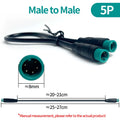 4/10Pcs M8 2 3 4 5 6 Pin Electric Bicycle Butt Joint Plug Waterproof for Ebike Display Cable 25cm Female Male Optional Connector