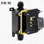 FILN 30A 12V 24V 220V Waterproof Inline Toggle Switch with LED IP65 Sealed Outdoor Box Inline Cord Rocker Switch Power