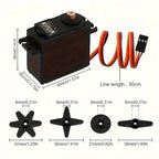 MG995 55g High-Speed 180-Degree Micro Servo Motor with Metal Gear - Ideal for RC Robot, Helicopter, Car, and Boat Control - Fast