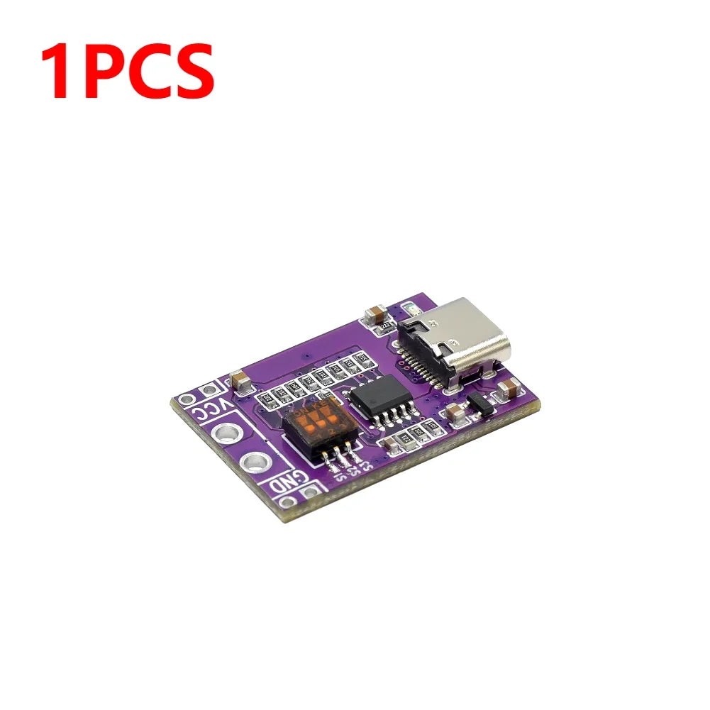 1-100PCS PD/QC/AFC Fast Charge Decoy Trigger Type-C Decoy Module Board with DIP Switch 5V 9V 12V 15V 20V Fixed Voltage Output