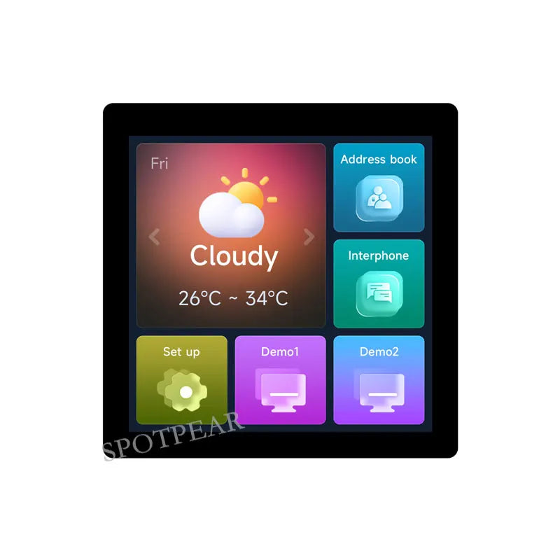 ESP32 S3 4inch LCD Development Board 480x480 TouchScreen Display TVBOX LVGL HMI Sensor CAN RS485 Waveshare ESP32-S3-Touch-LCD-4
