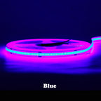 COB LED Strip 480 528 Chips/M High Density Flexible FOB Led Red Green Blue Warm Nature Cool White Linear Dimmable Light 12V 24V