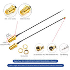 2PCS U.F.L1 To SMA Female Low Loss Coaxial Cable 15CM U.F.L1 1.13mm Pigtail Cable for  PCIE Network Cards PCI Wi-Fi WAN Repeater