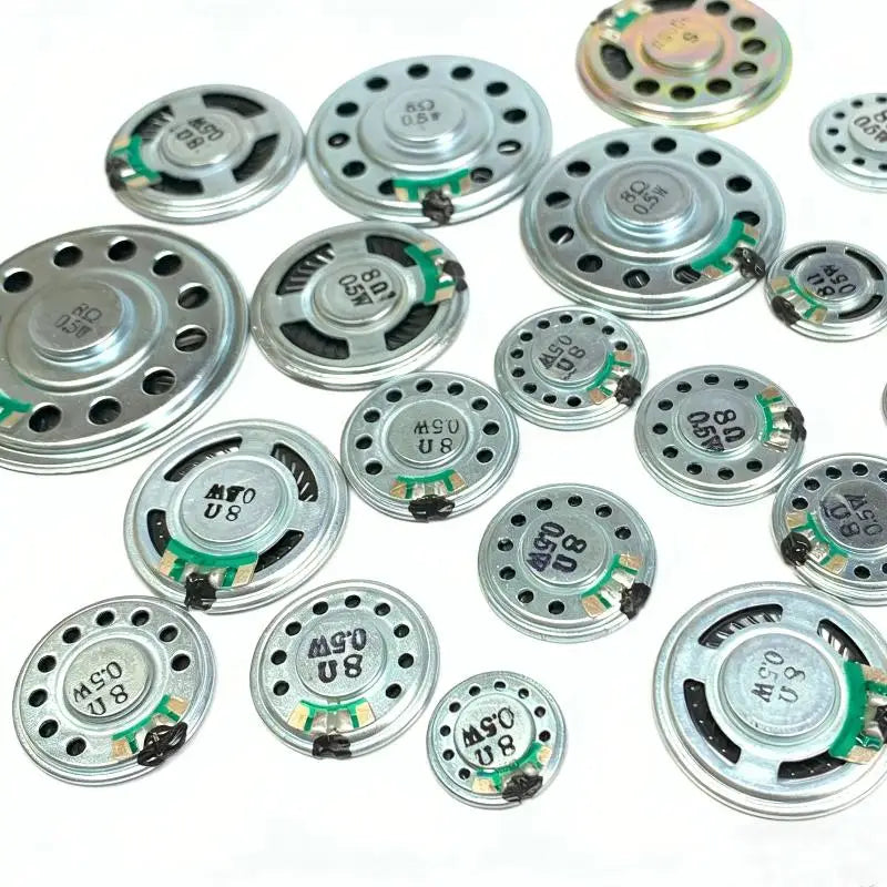 1Pcs Diameter 30mm 32mm 36mm 40mm 45mm 50mm 57mm Loudspeaker 0.5W 8 Ohm Ultra-thin Horn Speaker