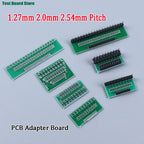 1/5/10PCS 1.27mm 2.0mm 2.54mm Pitch Transfer Plate Converter Single Double Row Pin PCB PCI Adapter Board