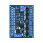 DC 12V/24V 16-input 16-output RS485 Remote Switch PLC IO Expansion Board with Modbus RTU Module Suitable for Smart Homes Etc.