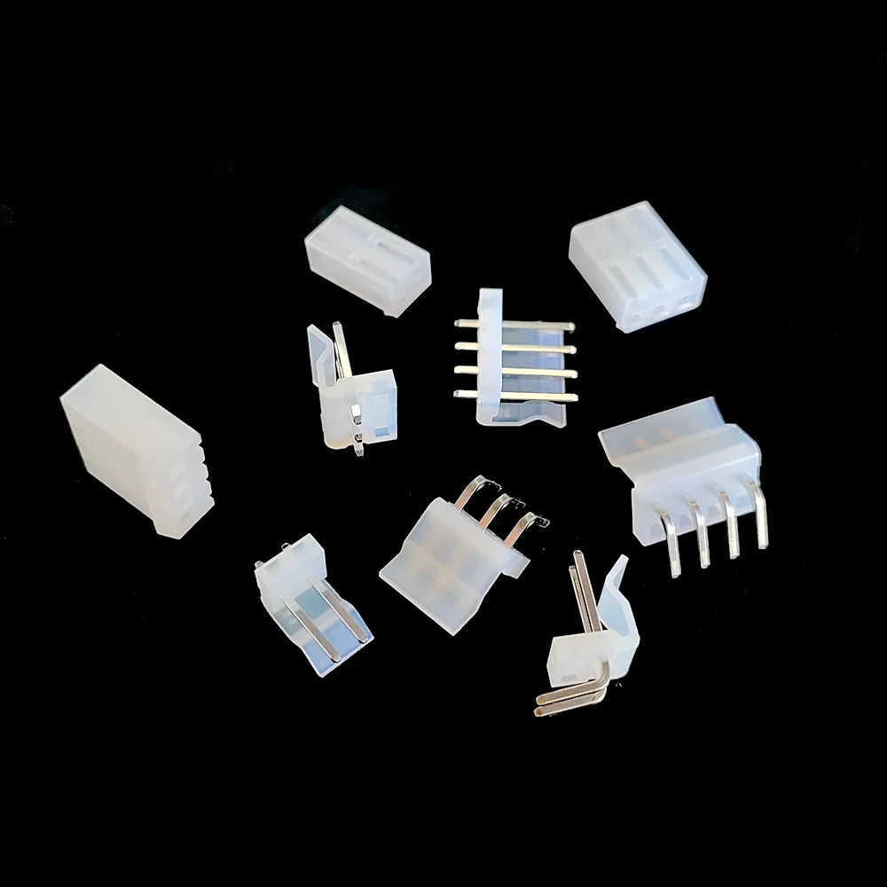5 Sets 3.96mm CH3.96 Connector Kit (2/3/4/5/6/7/8/9/10P) - Straight & Bent Pin Headers, Sockets, Plugs & Terminals Included