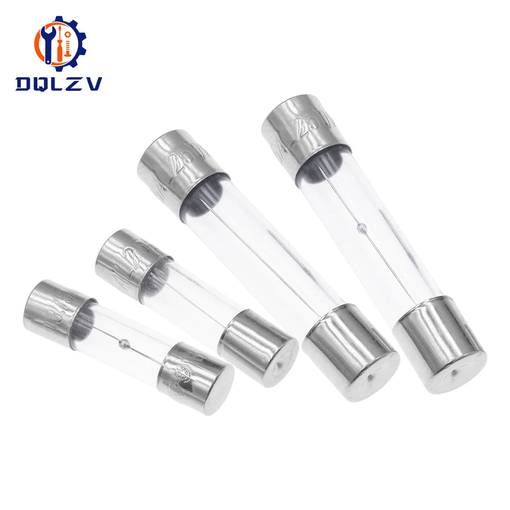 5*20mm 6*30mm Fast Blow Glass Tube Fuses 5x20mm 6x30mm 250V 0.5A 1A 2A 3A 4A 5A 6A 8A 10A 15A 20A 25A 30A AMP Slow Blow Fuse