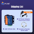 PUSR RS485 RS232 RS422 to Ethernet Converter Modbus RTU to TCP Gateway Serial Device Server USR-TCP232-306