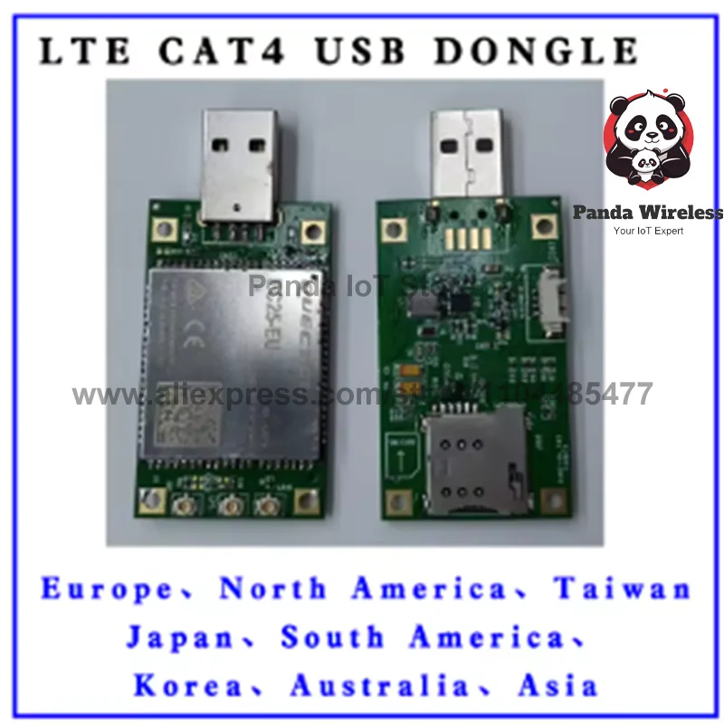 Quectel EC25-E/EC25-AU/EC25-AF/EC25-EU/EG25-G/EC25-V/EC25-EC CAT4 LTE+GPS EC25 USB DONGLE testing kit for Europe North America