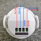 110V-220V Embedded Infrared Human Body Sensor Switch Angle-Adjustable Delay Ceiling Light Motion Sensor