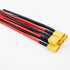 XT30 Pigtail Plug Male and Female Connector with 100mm 16AWG Tinned Wire Cable for RC Fixed Wing Lipo Battery FPV Drone Charger