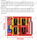 UNO R3 with 30cm USB cable + CNC Shield V3 engraving machine 3D Printe + 4pcs A4988 / DRV8825 driver expansion board for Arduino