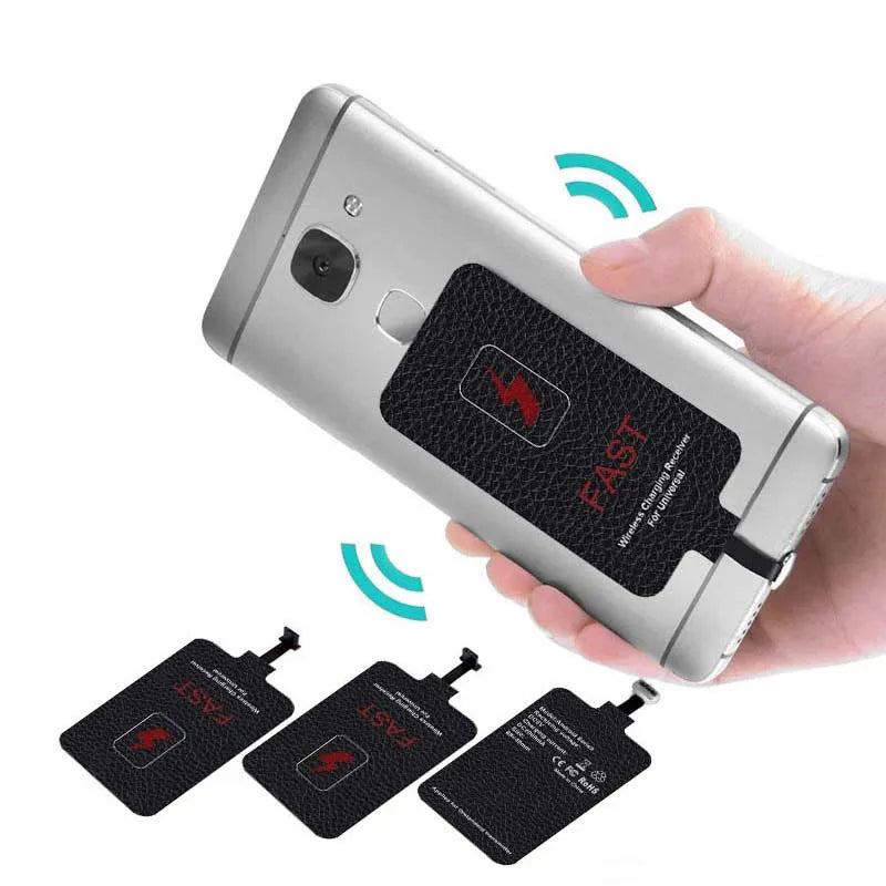 10W Wireless Charging Receiver for Samsung Huawei Xiaomi Iphone5-7 Universal Micro USB Type C Fast Wireless Charger Adapter