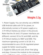MH-M18 MH-M28 MH-M38 Bluetooth 4.2 Audio Receiver Module Wireless Stereo Music Board Type-C Micro USB