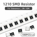 100pcs 1210 SMD resistor 0R ~ 10M 0.5W 0 1 10 100 150 220 330 ohm 1K 2.2K 10K 100K 0R 1R 3.3R 5.6R 100R 150R 220R 330R 1M 10M