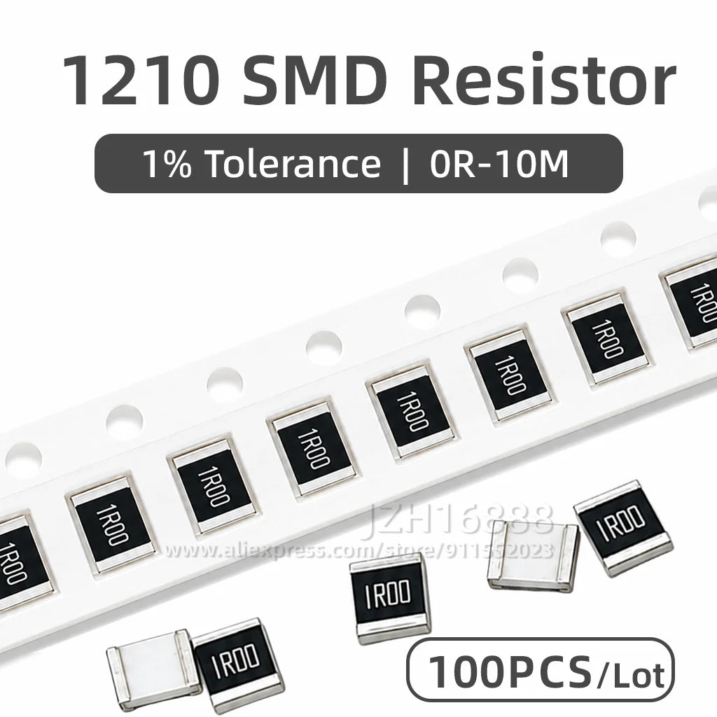 100pcs 1210 SMD resistor 0R ~ 10M 0.5W 0 1 10 100 150 220 330 ohm 1K 2.2K 10K 100K 0R 1R 3.3R 5.6R 100R 150R 220R 330R 1M 10M