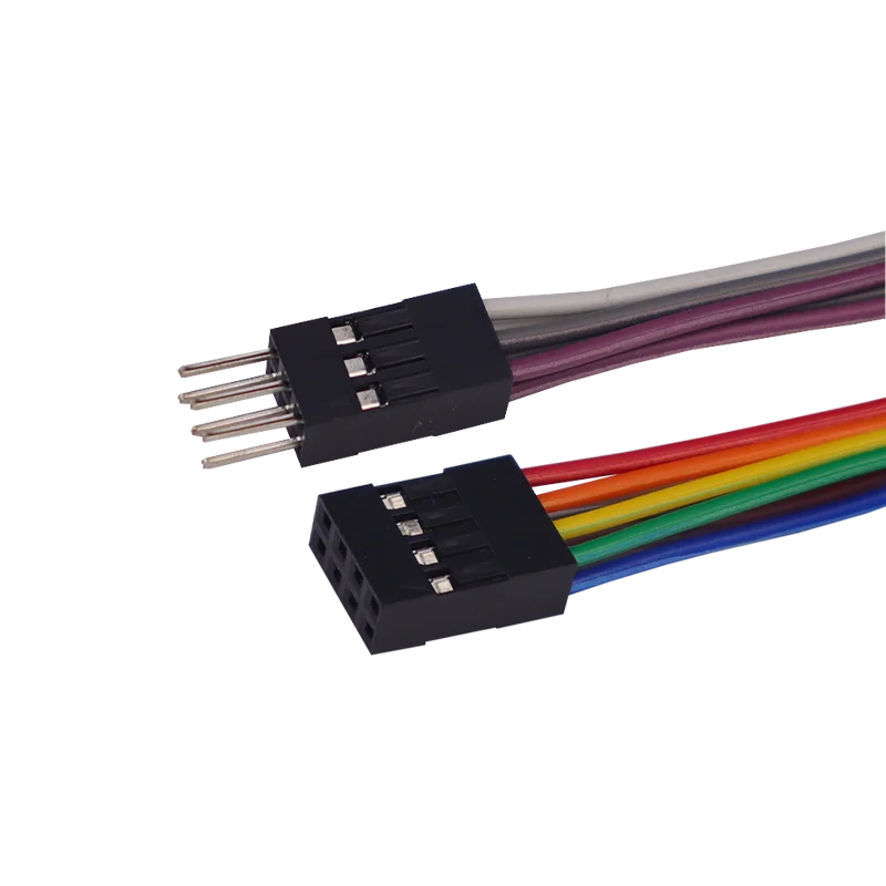 5PCS 2.54MM Double Row DUPONT LINE DUPONT Connector Plug With Wire Jumper Cable 10/20/30/50/100cm 2*2/3/4/5 PIN Male Female