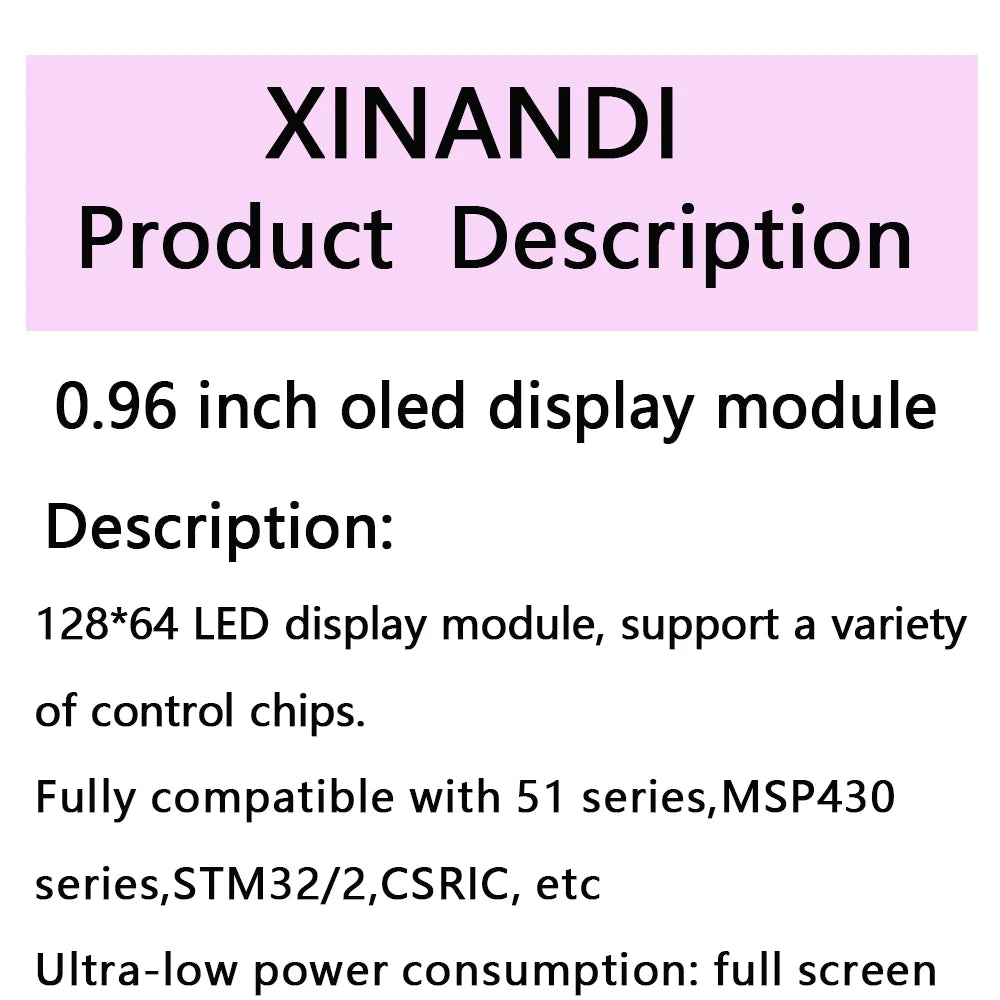 1-10pcs  0.96 inch oled IIC Serial White OLED Display Module 128X64 I2C SSD1306 12864 LCD Screen Board For Arduino