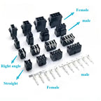 10Set Molex 3.0mmStraight /RightAngle WaferDouble Row Connector Plug2*1/2/3/4/5/6/7/8/9/10/11/12P Male Female Housing Terminals