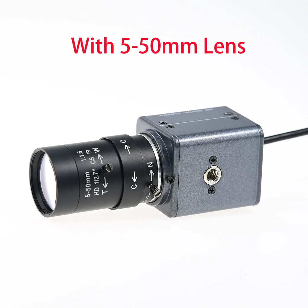 OV9281 Global Shutter ,120fps USB Camera 720p Monochrome,High Speed Mini Box Webcam,With 5-50mm 2.8-12mm Varifocal Lens,1280x720