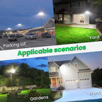 12000W Solar Lights Commercial LED Outdoor Dusk To Dawn Solar Street Lamp Waterproof Backyard Garden Security Lighting IR Sensor