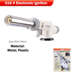 Professional Metal Welding Gas Torch Flame Butane Portable Outdoor BBQ Spray Nozzle Flamethrower Welding Equipment Kitchen