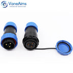Waterproof IP68 Aviation Plug LD20-2/3/4/5/6/7 Pin No-welding Screw crimp Wire cable Connector Male Plug and Female Socket