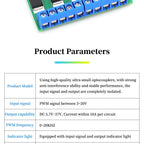 4 Way Mos Optocoupler Isolatie Module Pwm 3-20V 10A Foto-elektrische Isolator Houder Rail Plc Drive Motor Board