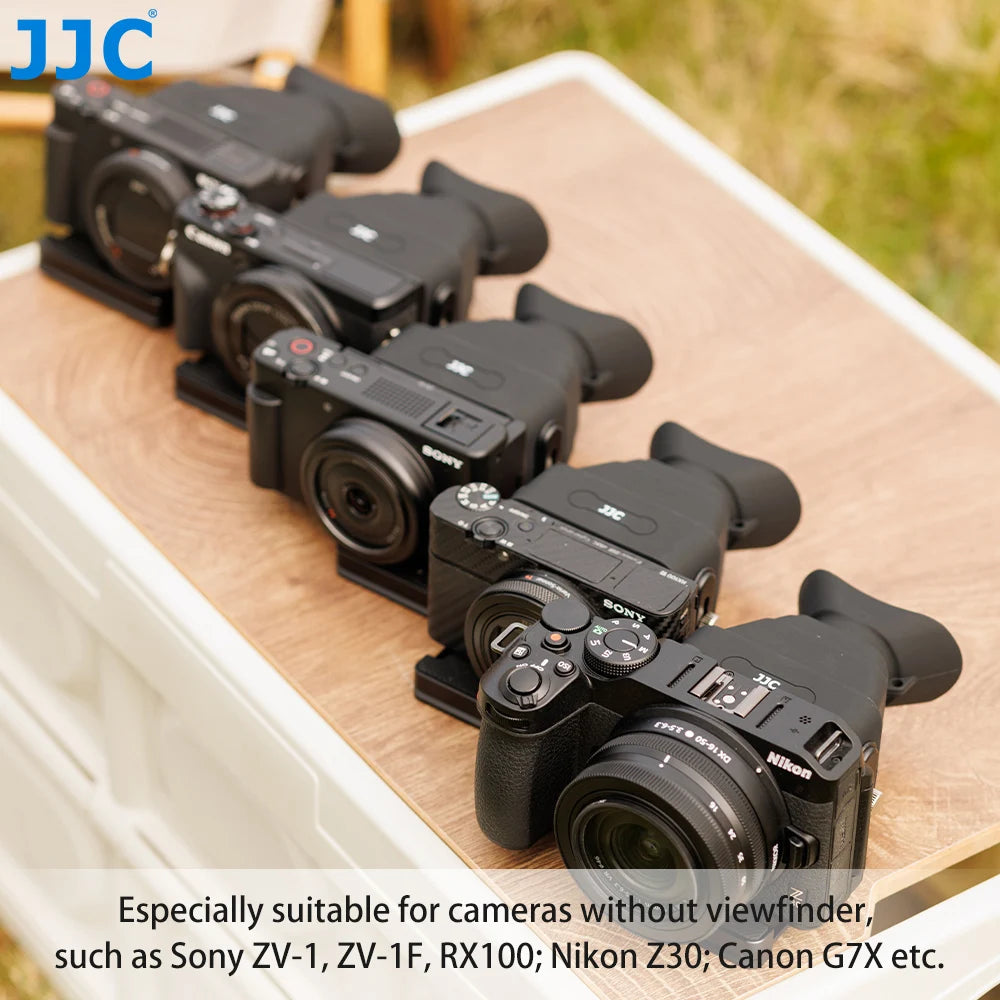 JJC 3X LCD Viewfinder Camera Extender Eyecup Eyepiece Collapsible Fit 3.0' Screen for Nikon Z30 Sony ZV-1 RX100 Fuji X-T30 III