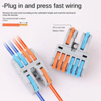 Wire Connector Quick Splitter Splicing Universal Conductor Wiring Cable Terminal Block Electrical Connectors