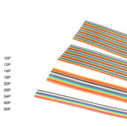 5/1Meter 10P/14P/16P/20P/26P/34P/40P 1.27mm PITCH color Flat Ribbon Cable Rainbow DuPont Wire for FC dupont Connector 2.54mm IDC
