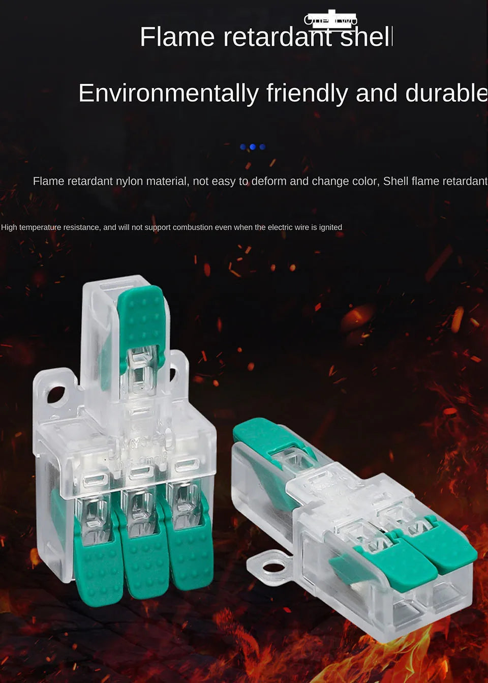 Quick Wiring Terminal Push-in Wire Connector Splitter Mini Universal High power Butt Terminal Block Led Light 1 in Multiple Out