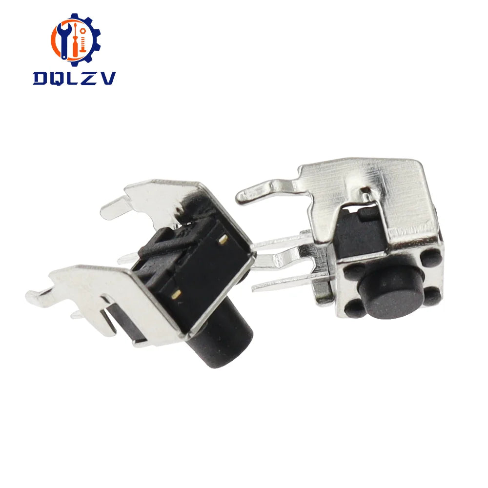 Momentary Tactile Tact Push Button Switch Right Angle Horizontal holder With Stent 6*6*4.3/5/6/7/8/9/10/11/12/mm 6x6
