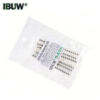 0201 0402 0603 0805 1206 1% 5% SMD Resistor Assorted Kit 1R-1M 10K 100K 1K 100R Resistance Set DIY