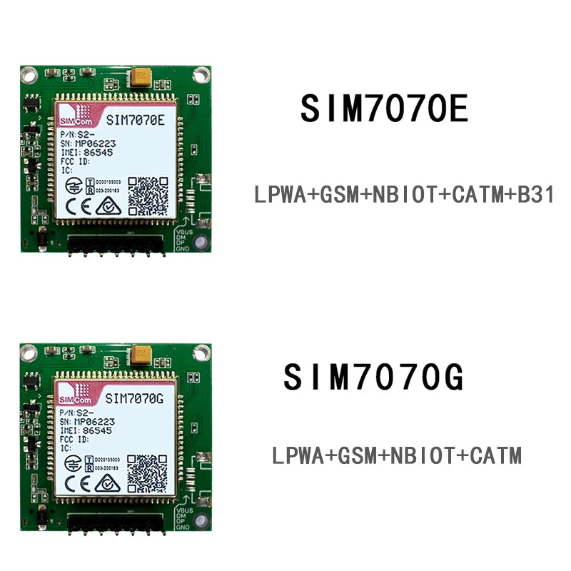 SIMCOM SIM7000 SIM7070 LPWA+NB-IoT+Cat-M+GPS Module SIM7000A SIM7000E SIM7000G A7676E Core Board for Metering Asset Tracking