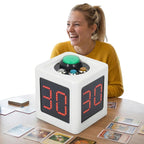 Poker Shot Clock with 1.4in Display 4 Sides Cube Timer 5-Level Brightness No Battery for Poker Casino Chess Tournament