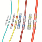 50 - 500pcs Solder Seal  Wire Connectors 3:1 Heat Shrink Butt Crimp Terminals Waterproof Electrical Cable Splice Connector