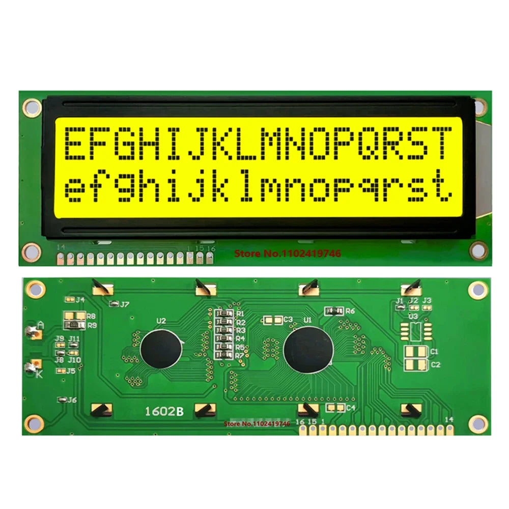 LCD1602 1602A Module Grey /Blue/Green Screen LCD IIC/I2C 16x2 Cyrillic Russian English Character Display 1602 5V