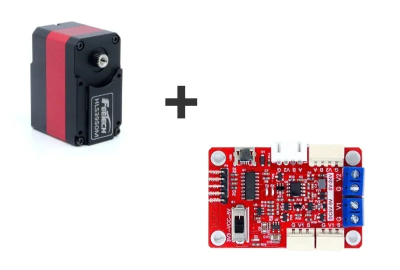 Torque Control 50Kg.cm Full Metal Douoble Shaft TTL Robot Servo Motor Feetch HL3950M Robot Servo For Robot Fixture Grip Robotic